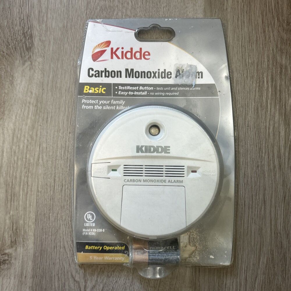 Kidde Carbon Monoxide Alarm Detector Battery Operated 9C06 KN-COB-B NEW READ